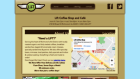 What Liftcoffeeshop.com website looked like in 2020 (4 years ago)