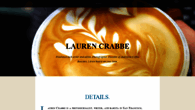 What Laurencrabbephoto.com website looked like in 2020 (4 years ago)