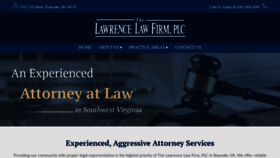 What Lawrencelawfirm.net website looked like in 2020 (4 years ago)