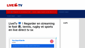 What Livetv-sx.fr website looked like in 2020 (4 years ago)