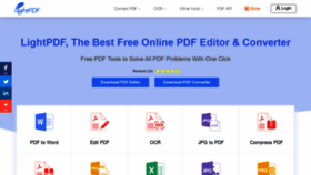 What Lightpdf.com website looked like in 2020 (4 years ago)