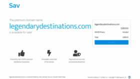 What Legendarydestinations.com website looked like in 2020 (4 years ago)