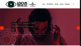 What Locusfestival.it website looked like in 2020 (4 years ago)