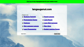 What Langaugenut.com website looked like in 2020 (4 years ago)