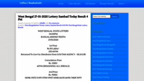 What Lotterysambad.info website looked like in 2020 (4 years ago)
