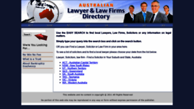 What Lawyersin.com.au website looked like in 2020 (4 years ago)