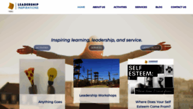What Leadershipinspirations.com website looked like in 2020 (4 years ago)
