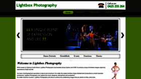What Lightboxphotography.com.au website looked like in 2020 (4 years ago)