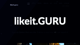 What Likeit.guru website looked like in 2020 (4 years ago)