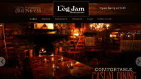 What Logjamrestaurant.com website looked like in 2020 (4 years ago)