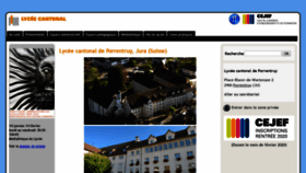 What Lycee.ch website looked like in 2020 (4 years ago)