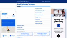 What Lettersandtemplates.com website looked like in 2020 (4 years ago)