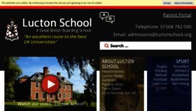 What Luctonschool.org website looked like in 2020 (4 years ago)