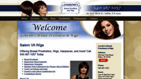 What Lourinebreastprosthesisandwigs.com website looked like in 2020 (4 years ago)