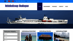 What Lakshadweeppackage.com website looked like in 2020 (4 years ago)