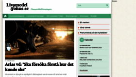 What Livsmedelifokus.se website looked like in 2020 (4 years ago)