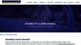 What Leckerdisabilitylawyers.ca website looked like in 2020 (4 years ago)