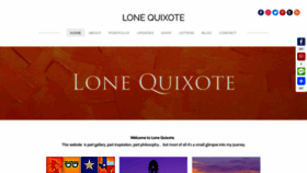 What Lonequixote.com website looked like in 2020 (4 years ago)