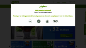 What Lottoland.co.uk website looked like in 2020 (4 years ago)