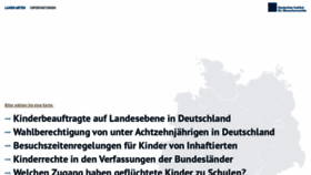 What Landkarte-kinderrechte.de website looked like in 2020 (4 years ago)