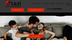 What Lhcomfort.com website looked like in 2020 (4 years ago)