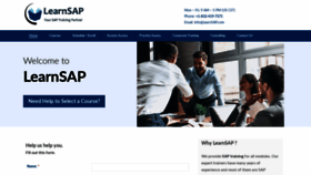 What Learnsap.com website looked like in 2020 (4 years ago)