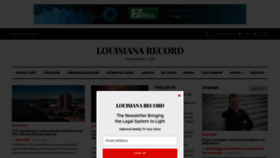 What Louisianarecord.com website looked like in 2020 (4 years ago)