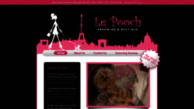 What Lepoochgrooming.com website looked like in 2020 (4 years ago)