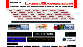 What Labelgames.com website looked like in 2020 (4 years ago)
