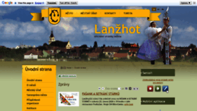 What Lanzhot.cz website looked like in 2020 (4 years ago)
