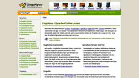 What Lingo4u.de website looked like in 2020 (4 years ago)