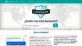 What Listaspam.com website looked like in 2020 (4 years ago)