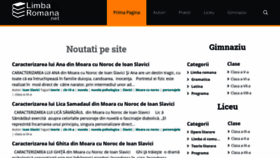 What Limba-romana.net website looked like in 2020 (4 years ago)