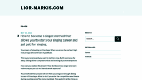 What Lior-narkis.com website looked like in 2020 (4 years ago)