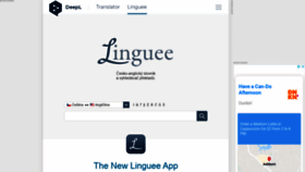 What Linguee.cz website looked like in 2020 (4 years ago)