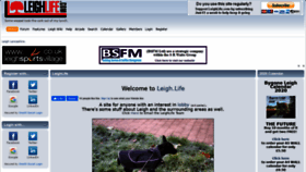What Leighlife.com website looked like in 2020 (4 years ago)