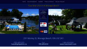 What Luauresort.com website looked like in 2020 (4 years ago)