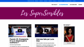 What Les-supersensibles.com website looked like in 2020 (4 years ago)