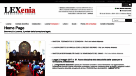 What Lexenia.it website looked like in 2020 (4 years ago)