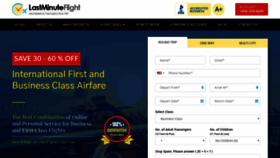 What Lastminuteflight.com website looked like in 2020 (4 years ago)