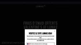 What Lumas.fr website looked like in 2020 (4 years ago)