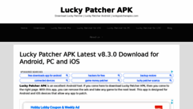 What Luckypatcherapkx.com website looked like in 2020 (4 years ago)