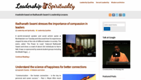 What Leadershipandspirituality.com website looked like in 2020 (4 years ago)