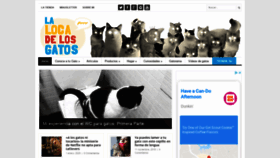What Lalocadelosgatos.com website looked like in 2020 (4 years ago)