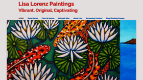 What Lisalorenzpaintings.com website looked like in 2020 (4 years ago)