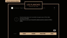 What Lesplanches-restaurant.com website looked like in 2020 (4 years ago)