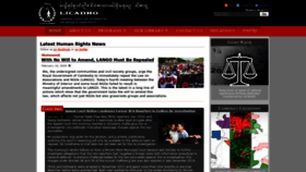 What Licadho-cambodia.org website looked like in 2020 (4 years ago)