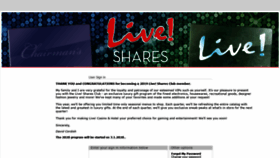 What Livesharesclub.com website looked like in 2020 (4 years ago)