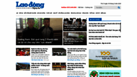 What Laodongnghean.vn website looked like in 2020 (4 years ago)