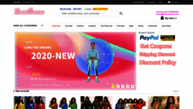 What Loverdresses.com website looked like in 2020 (4 years ago)